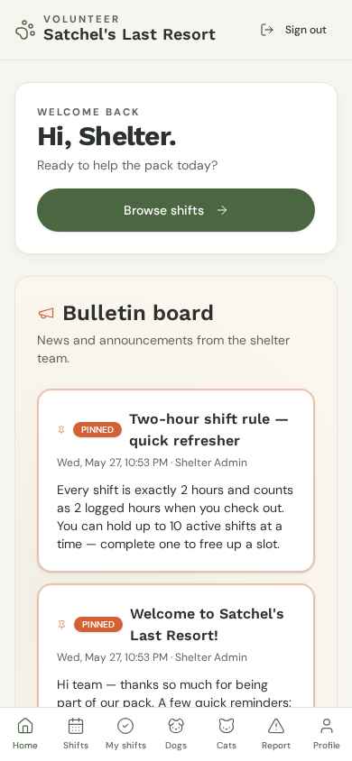 Home & bulletins